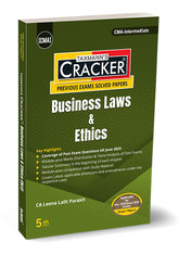 Taxmann Cracker - Business Laws and Ethics Book for CMA Inter by Leena Lalit Parakh